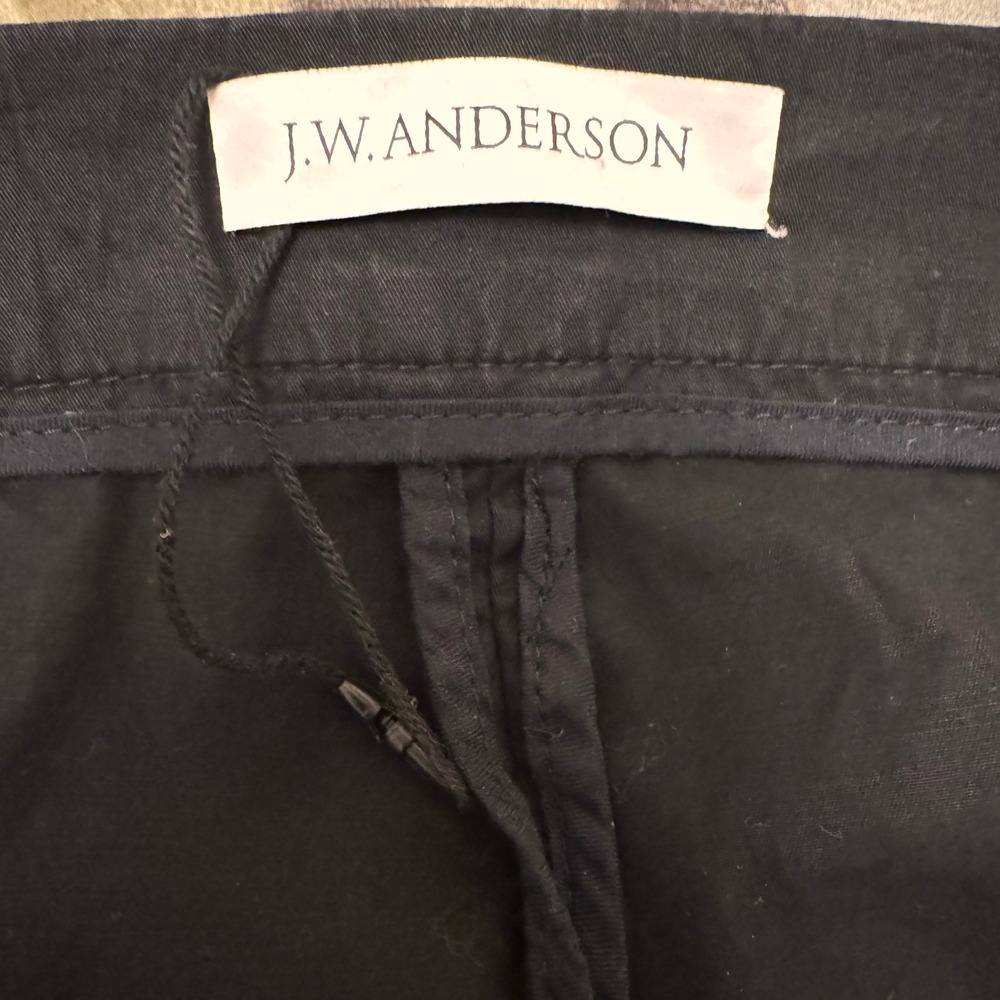 J.W. Anderson Black Cotton Cocoon Jogger Trousers Minimalist Pants Sz 8 - Picture 4 of 7